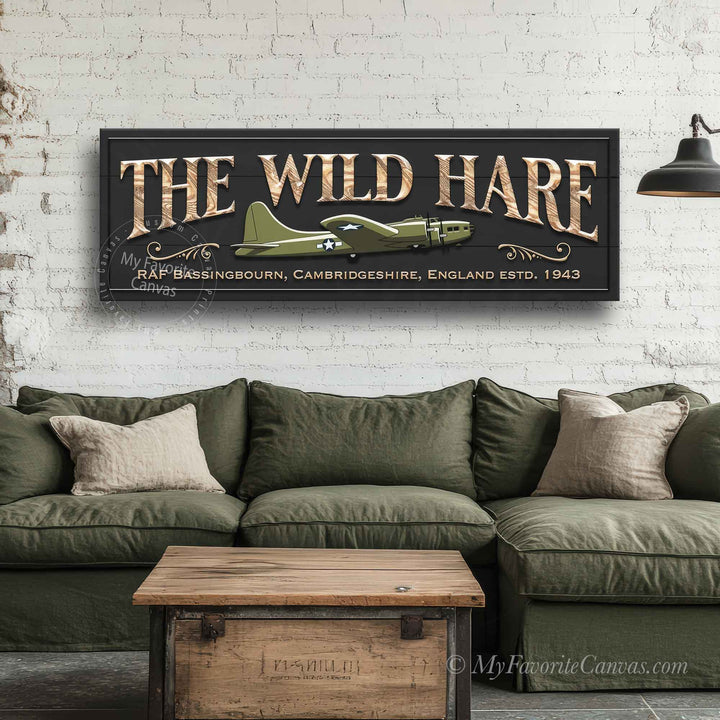 The Wild Hare B17 Flying Fortress Sign